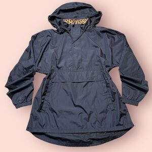 Lauren James‎ Women’s Anorak Jacket Black M Quarter-Zip Hooded Outdoor